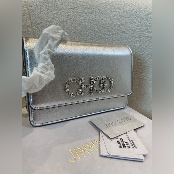 Jimmy Choo Handbags - Jimmy choo calfskin crossbody bag with chain new with tag